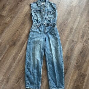 Pistola Blue Denim Sleeveless Jumpsuit